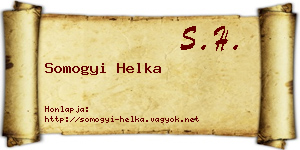 Somogyi Helka névjegykártya